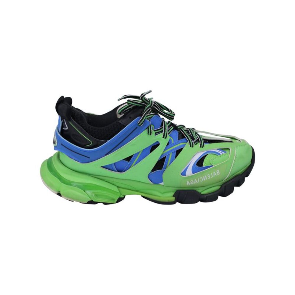 Balenciaga Track Sneakers in Green Polyurethane